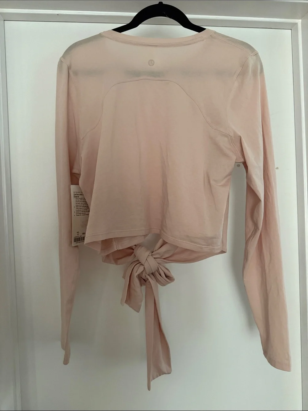 lululemon athletica Blush Pink Long-Sleeve Wrap Top